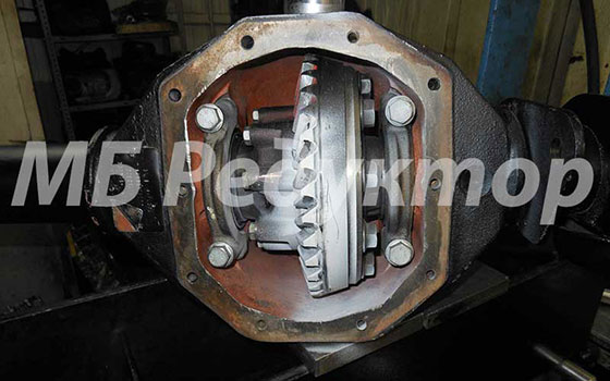 Регулировка пятна контакта редуктора ведущего моста Мерседес