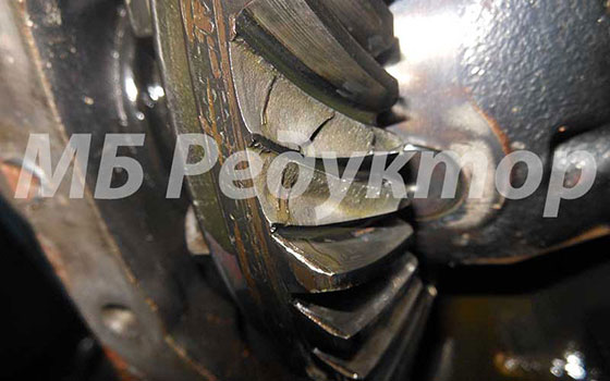 Разрушение зубьев главной пары редуктора Мерседес