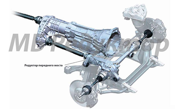 Редуктор переднего моста Volkswagen Touareg (Фольксваген Туарег)